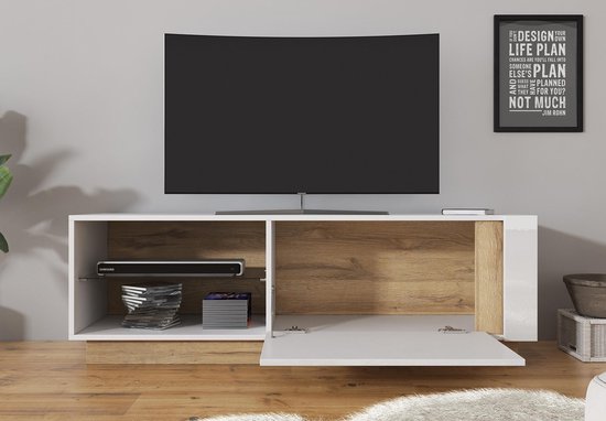 tv meubel wit eiken