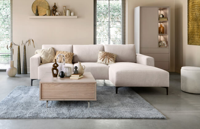 complete woonkamer met bankstel
