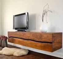 tv meubel zwevend hout