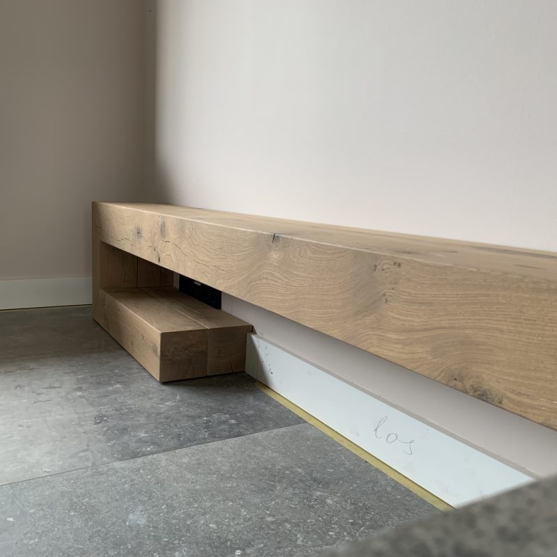 massief eiken tv meubel