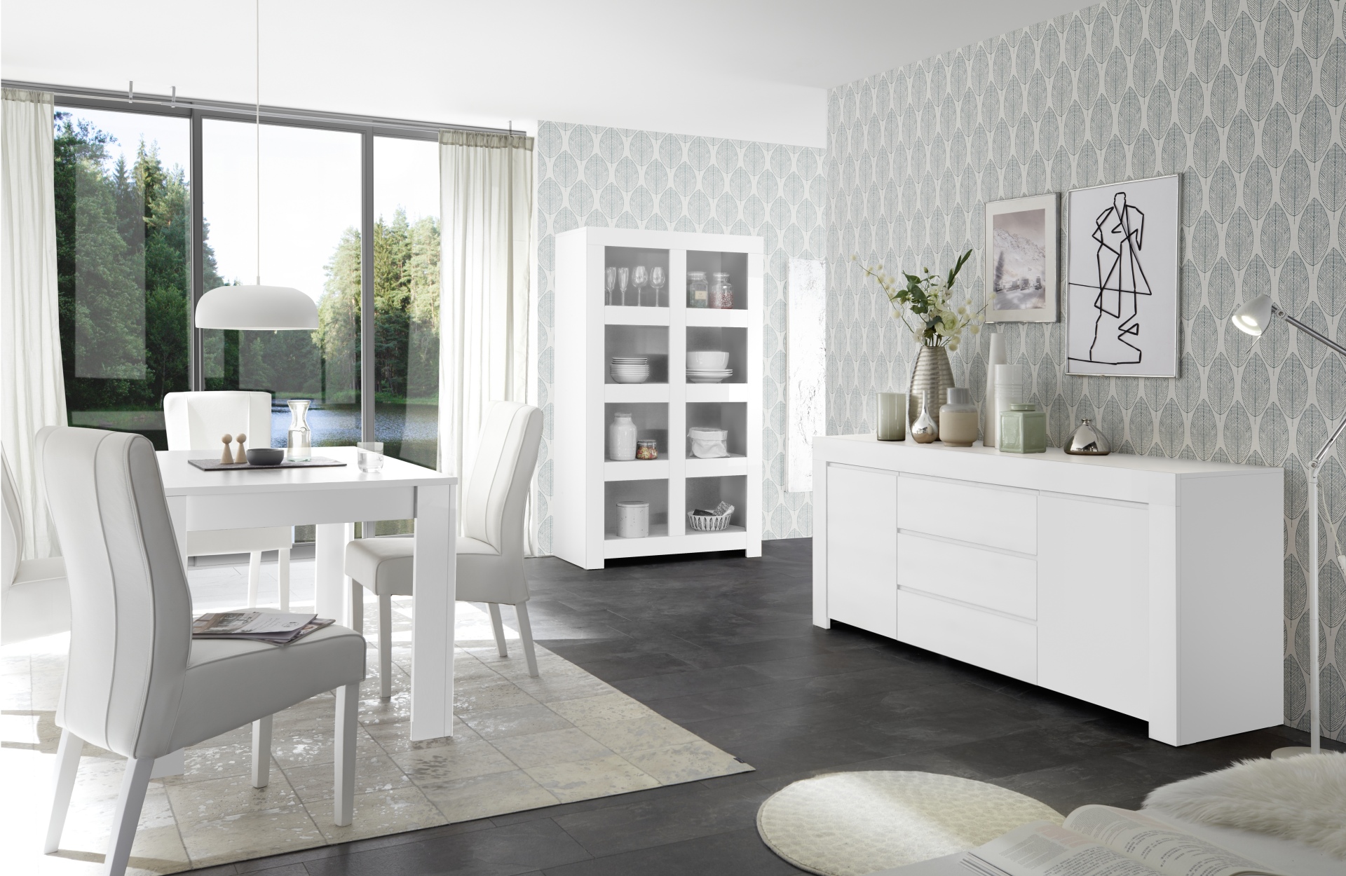 witte wandkast woonkamer